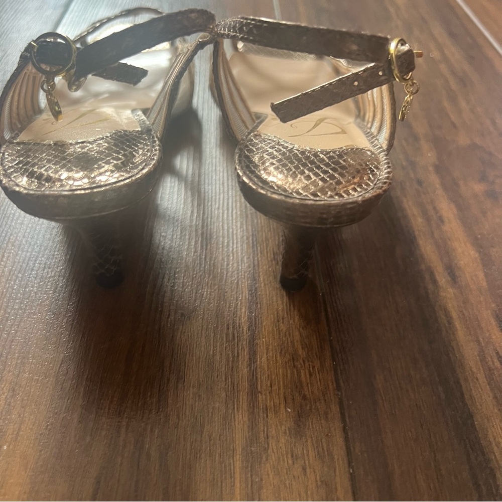 J. Renee Mesh & Snakeskin Slingback Heels – Size 7M – Like New - Picture 5 of 11